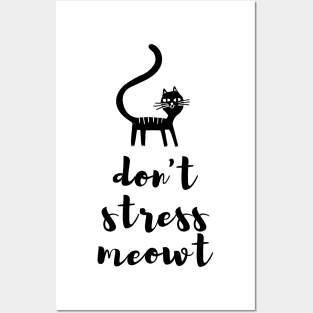 don't stress meowt best design for cats lovers Posters and Art